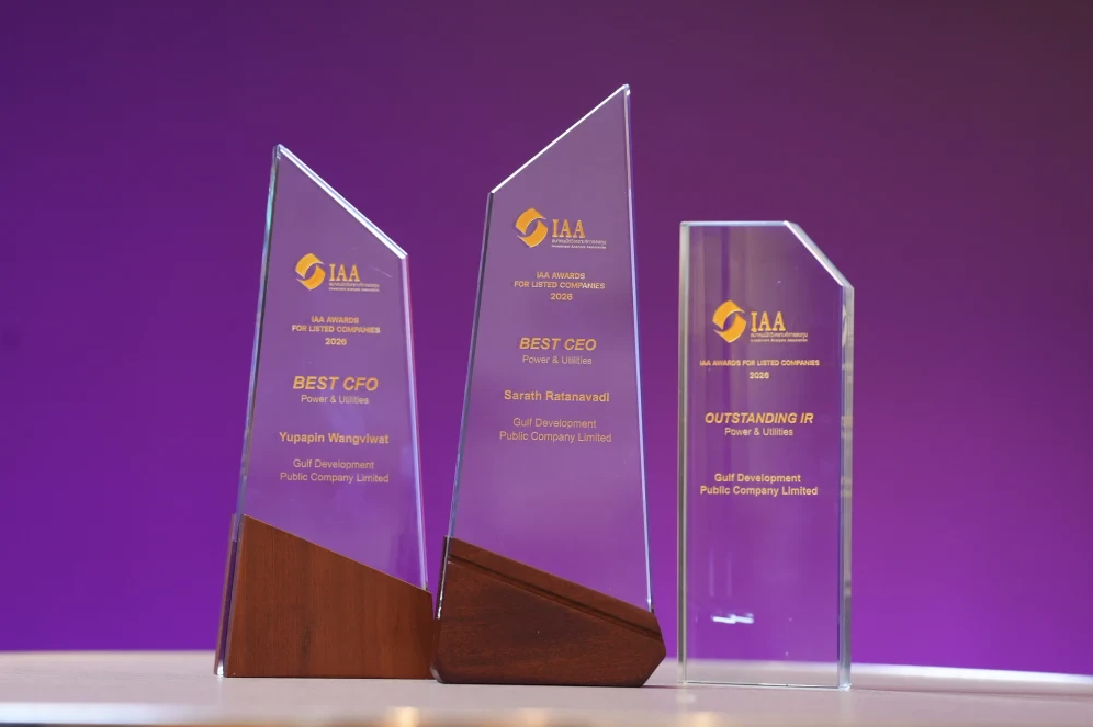 GULF คว้า 3 รางวัล จาก IAA Awards for Listed Companies 2026 – BEST CEO และ BEST CFO อย่างต่อเนื่อง พร้อมรางวัล Outstanding IR — ภาพที่ 2