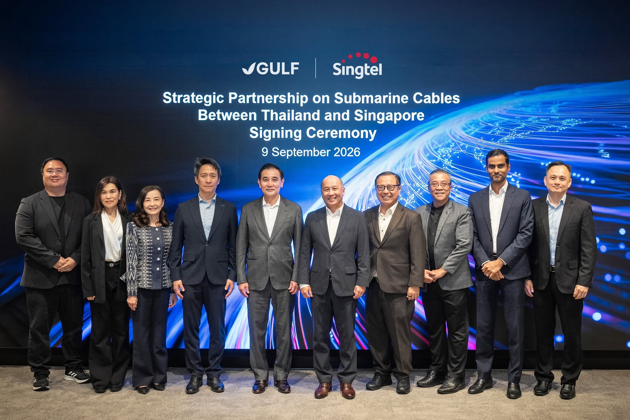 Gulf and Singtel Group form strategic partnership to enhance submarine cable connectivity between Thailand and Singapore — photo 1